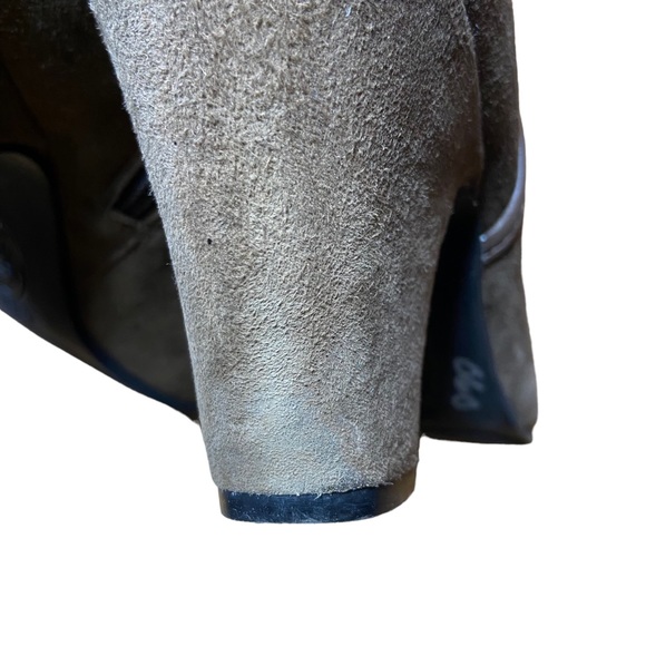 SOFFT Suede Leather Heeled Ankle Boots Double Buckle Brown 8.5M - Picture 10 of 12